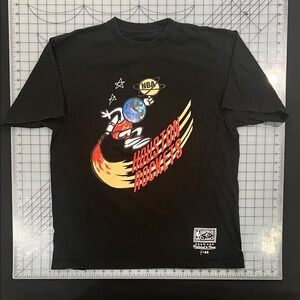 Mitchell & Ness Black Houston Rockets Graphic Tee
